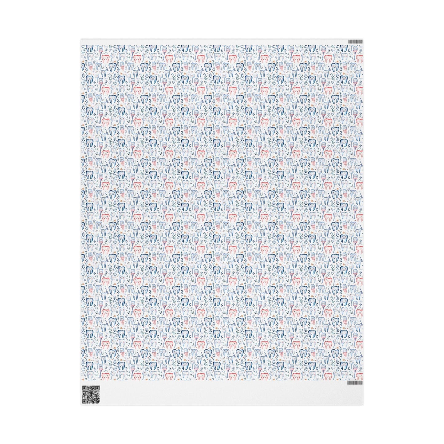 Elegant Dentist Wrapping Paper, Minimal Tooth Gift Wrap Fun Gift Wrap for Dental Office Dentist and Hygienists