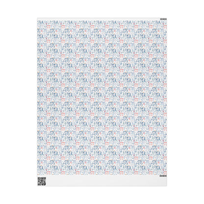 Elegant Dentist Wrapping Paper, Minimal Tooth Gift Wrap Fun Gift Wrap for Dental Office Dentist and Hygienists