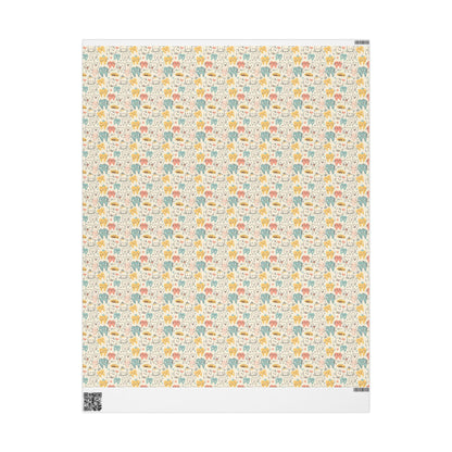 Dentist Wrapping Paper, Tooth Pattern Gift Wrap, Orthodontist Print Design Fun Gift Wrap for Dental Office Dentist and Hygienists