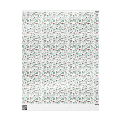 Dentist Wrapping Paper, Tooth Pattern Gift Wrap, Orthodontist Print Design Christmas Fun Gift Wrap for Dental Office Dentist and Hygienists