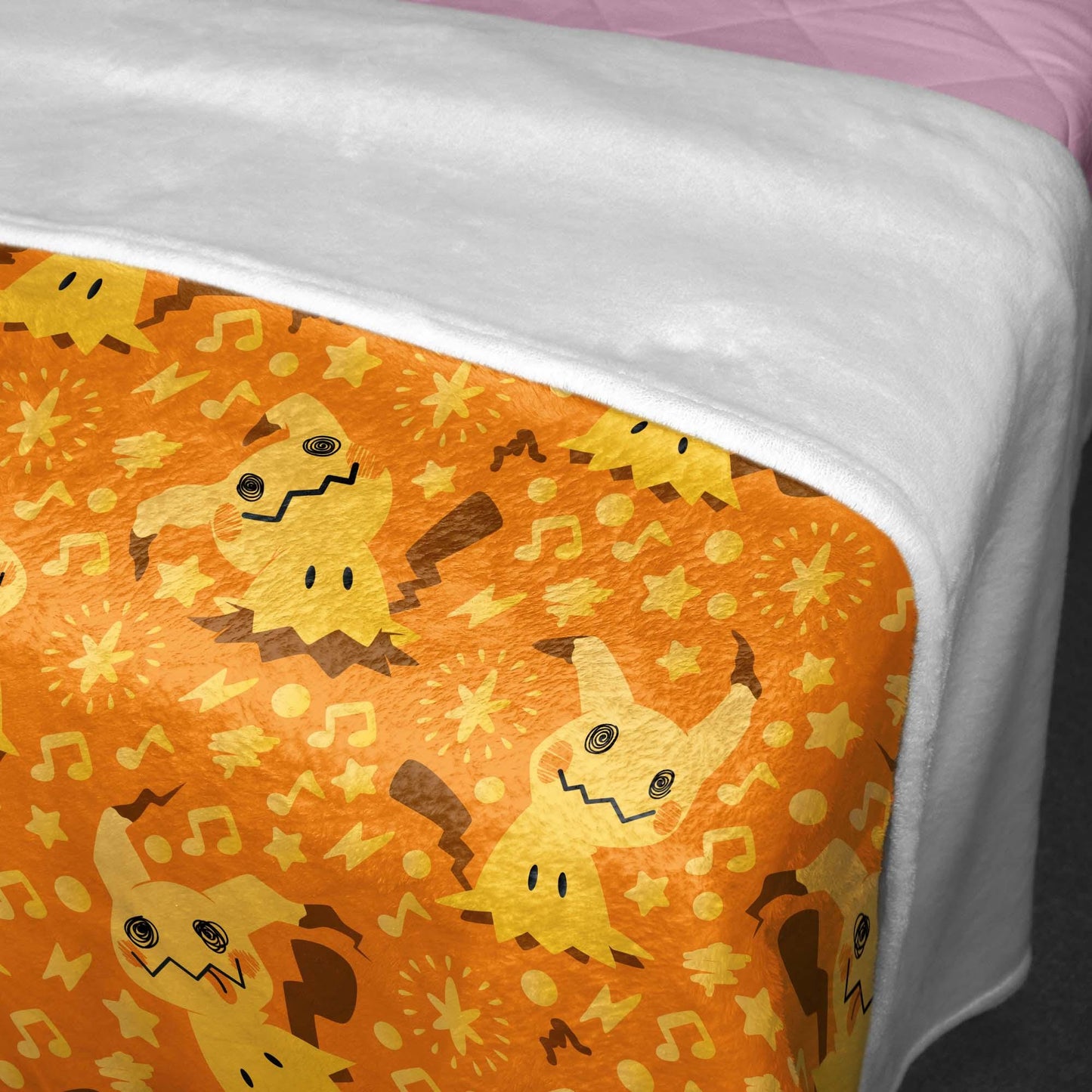 Mimikyu Fleece Blanket, Cute Ghost Throw Blanket, Cozy Cotton Blanket, Halloween Baby Gift, Kawaii Home Decor, Mimikyu Blanket Gifts