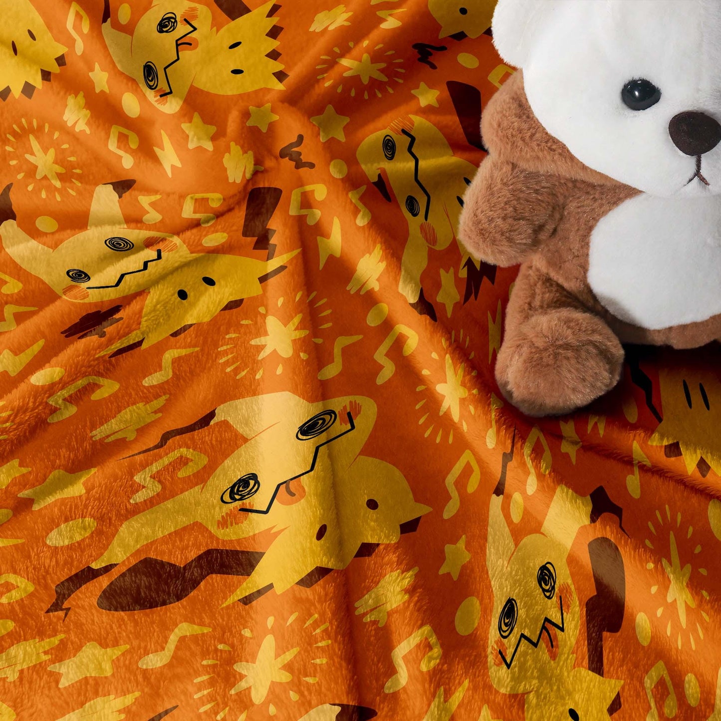 Mimikyu Fleece Blanket, Cute Ghost Throw Blanket, Cozy Cotton Blanket, Halloween Baby Gift, Kawaii Home Decor, Mimikyu Blanket Gifts