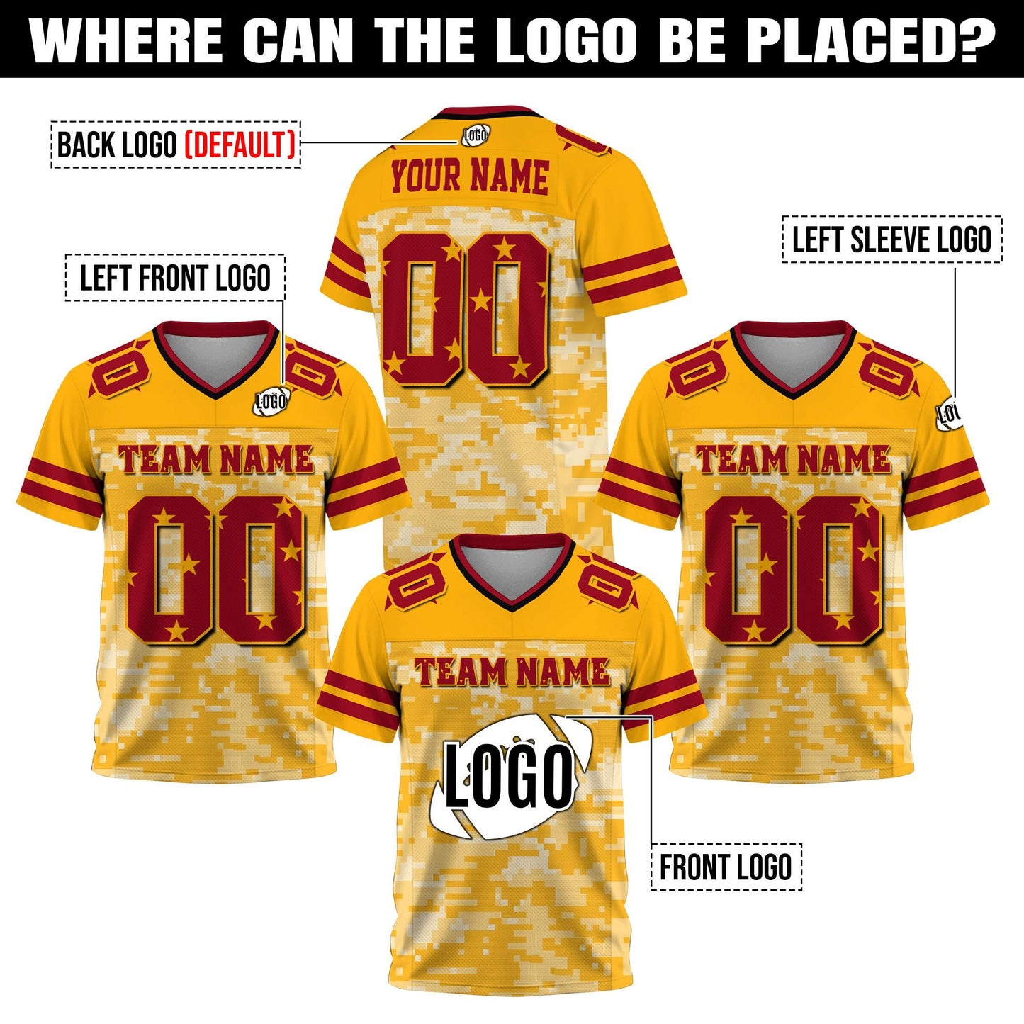 Custom Adult Kids Football Jersey Shirt with Personalized Team Name Number, Custom Football Shirt Gift for Sport Fan Uniform Game Day Outfit