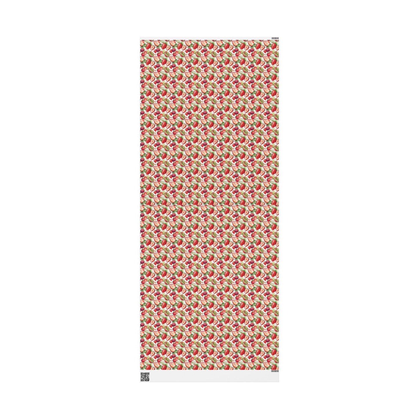 Strawberry Wrapping Paper for Picnic Themed Party Gifts | Pink Fruit Gift Wrap for Summer Birthdays or Showers