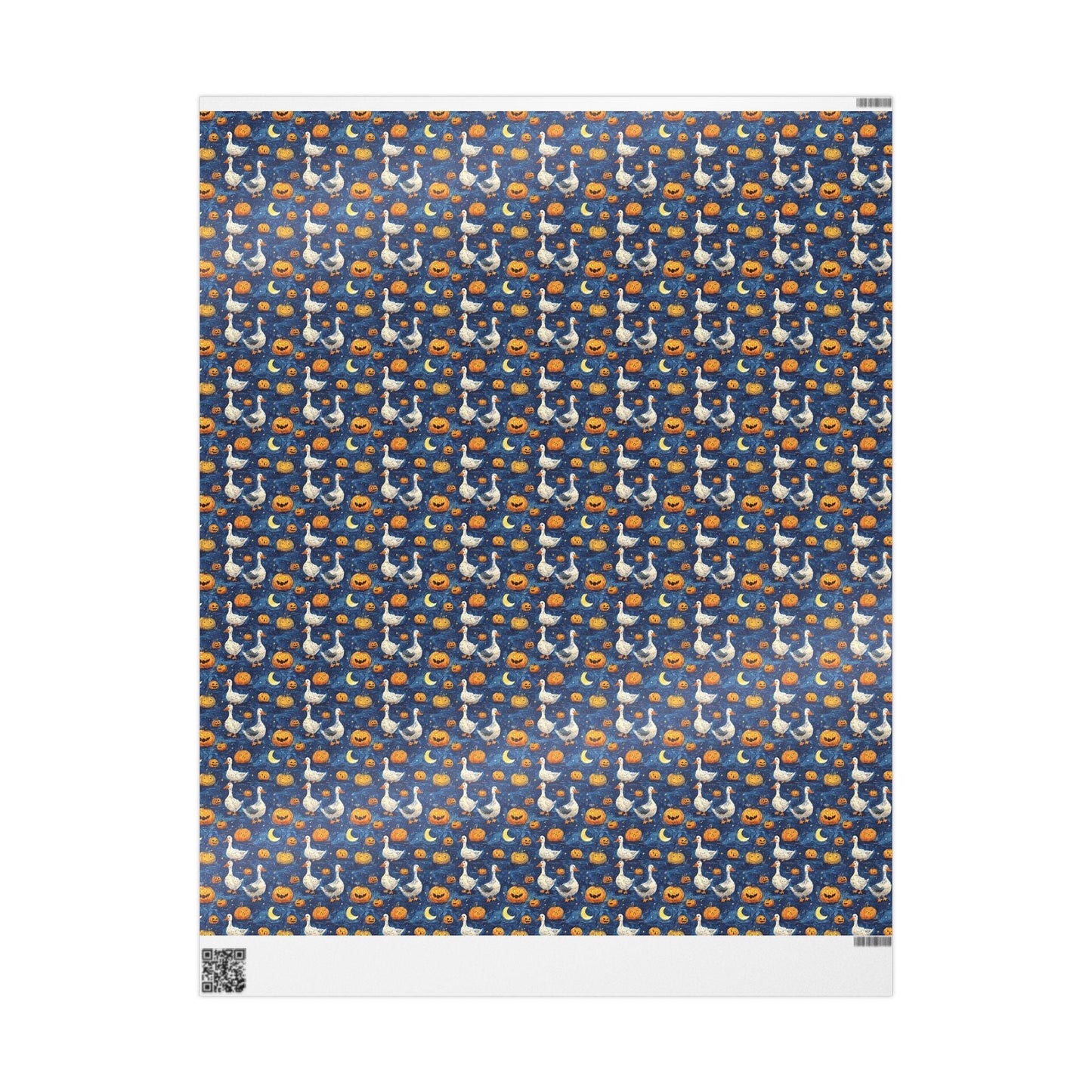 Vintage Goose Halloween Wrapping Paper for Cozy Fall Gifting | Rustic Farmhouse Gift Wrap for Autumn Celebrations