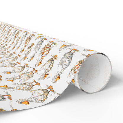 Halloween Goose Wrapping Paper for Trick-or-Treat Gifts | Cute Spooky Gift Wrap for Kids, Teachers & Party Favors