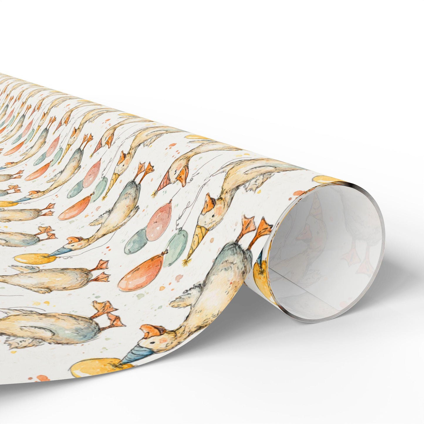 Goose Birthday Wrapping Paper for Kids Gifts | Funny Farm Animal Gift Wrap for Boys, Girls & Animal Lovers Gooses Themed Birthday Party