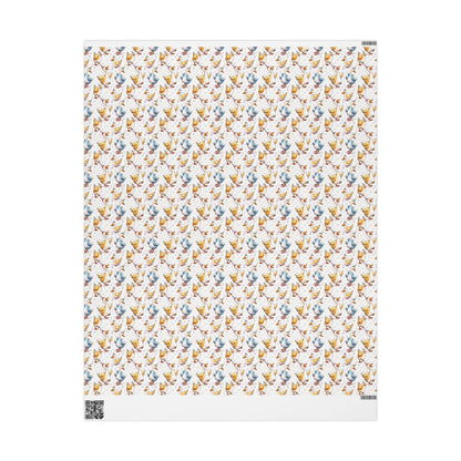 Goose Birthday Wrapping Paper for Kids Gifts | Whimsical Funny Goose Farm Animal Gift Wrap for Boys, Girls and Animal Lovers