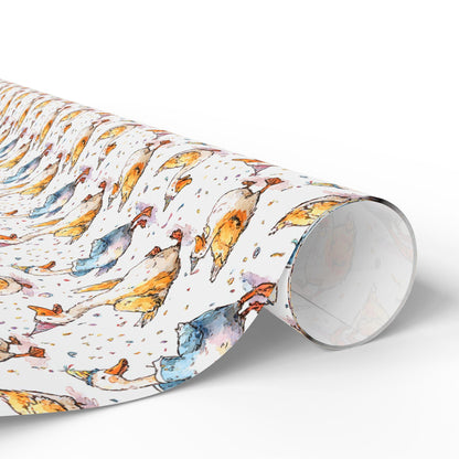 Goose Birthday Wrapping Paper for Kids Gifts | Whimsical Funny Goose Farm Animal Gift Wrap for Boys, Girls and Animal Lovers