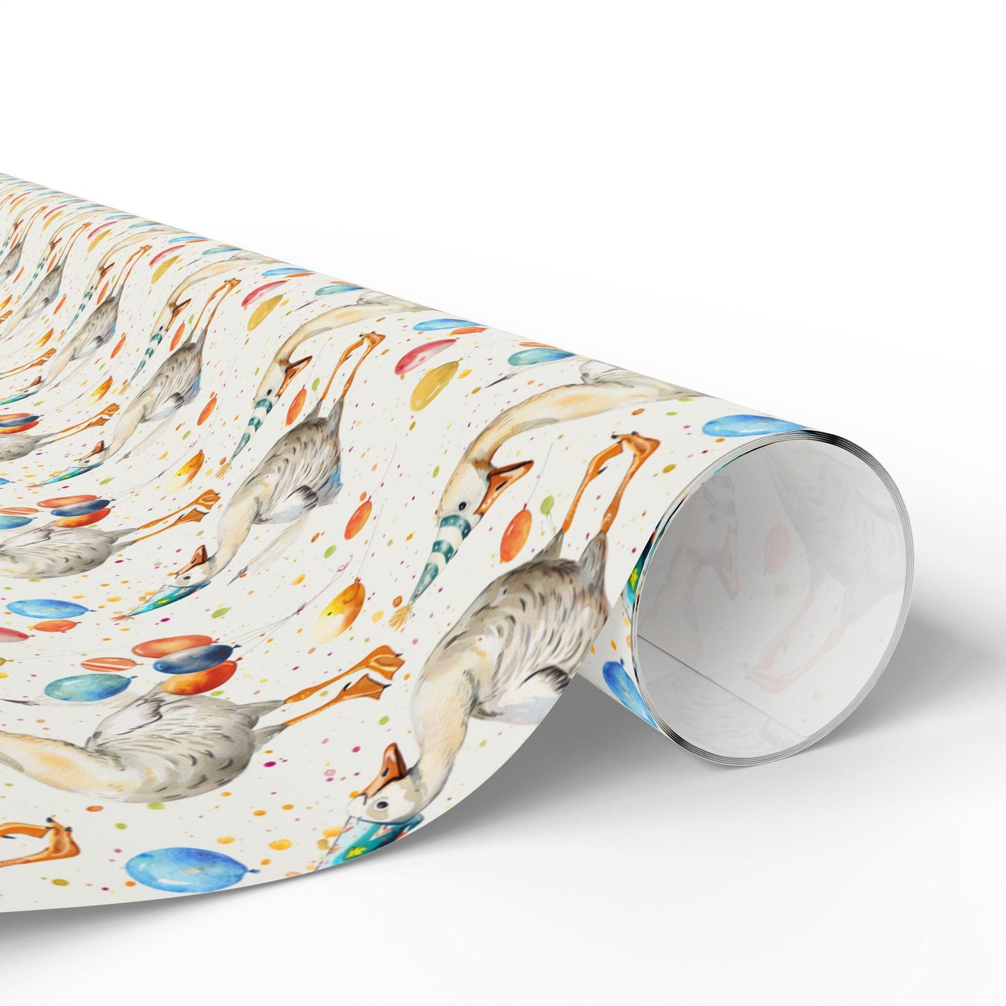 Funny Goose Wrapping Paper for Best Friends Birthday | Quirky Farm Animal Gift Wrap for Adults Who Love Nature