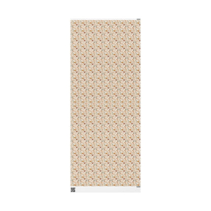 Wildflower Wrapping Paper for Flower Girl Gifts | Boho Floral Gift Wrap for Rustic Wedding Party Accessories