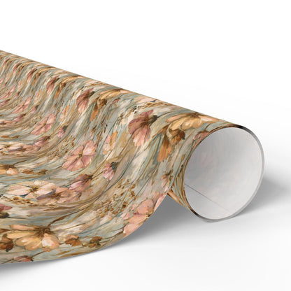 Wildflower Wrapping Paper for Garden Party Favors | Pastel Floral Wrap for Guests | Tea Party or Spring Birthday