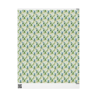 Bohemian Wildflower Wrapping Paper for Spring Birthdays | Floral Wrap for Friends, Moms, or Nature Inspired Events