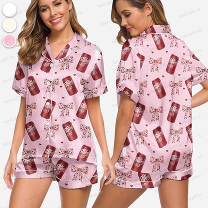 Dr Pepper Pajamas, Women's Pajama Pants, Dr Pepper Soda Lover Pjs, Dr Pepper Gift, Dr Pepper Logo Pants, Gift for Dr Pepper Lover