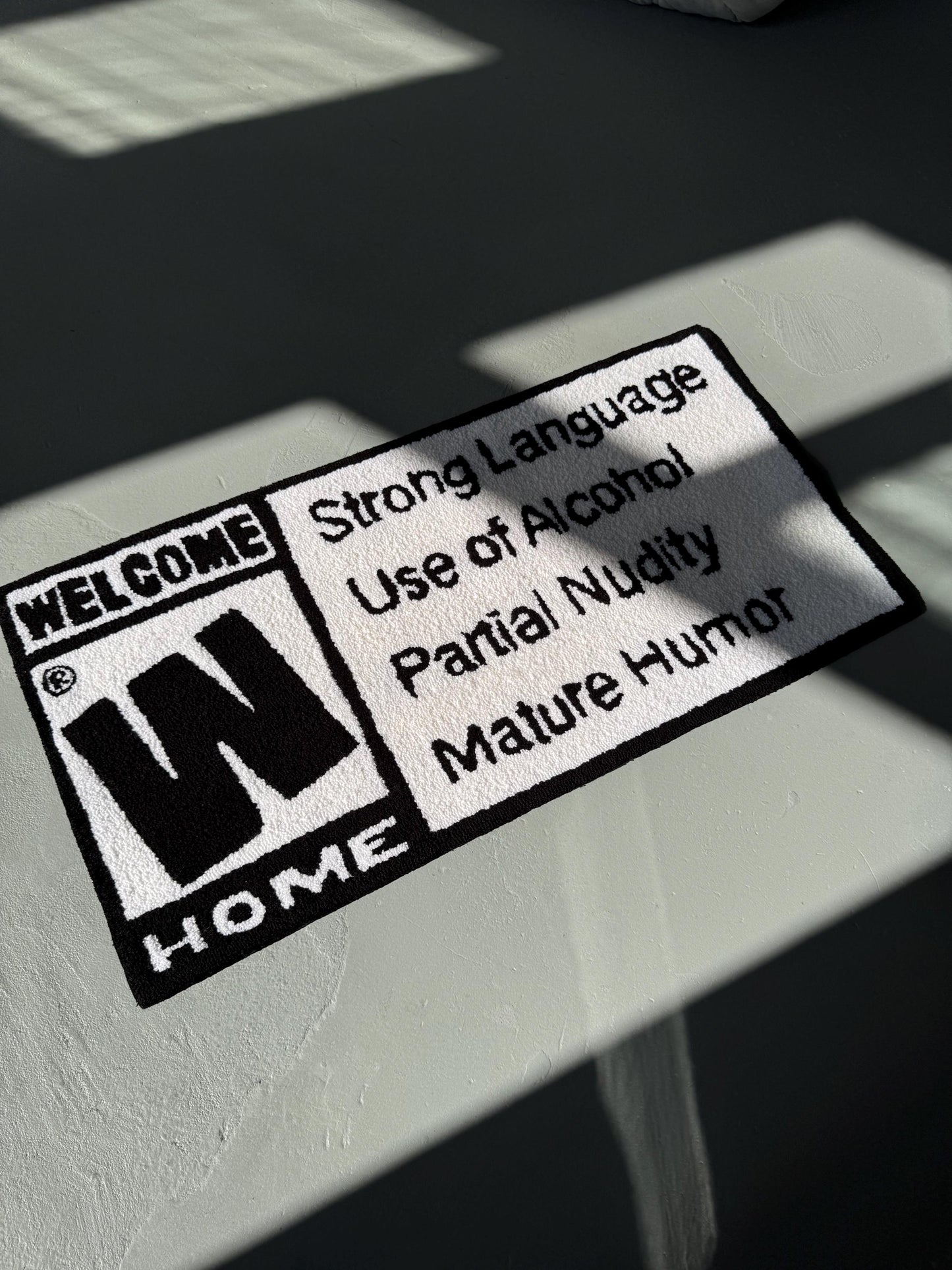 Tufted Welcome Home Rug: Funny Entryway Decor