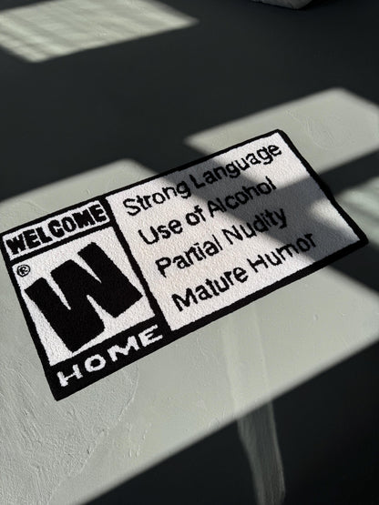 Tufted Welcome Home Rug: Funny Entryway Decor