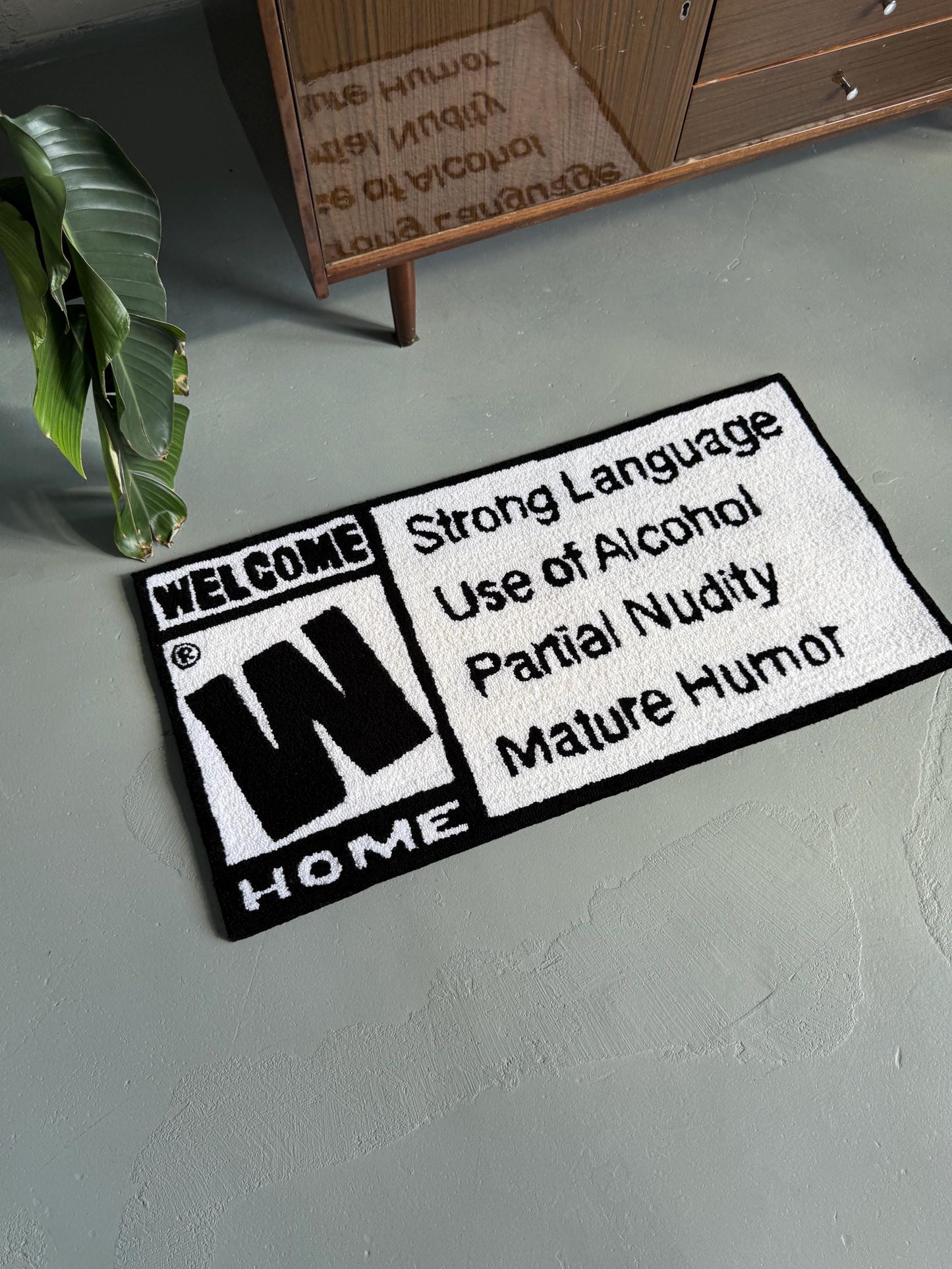 Tufted Welcome Home Rug: Funny Entryway Decor