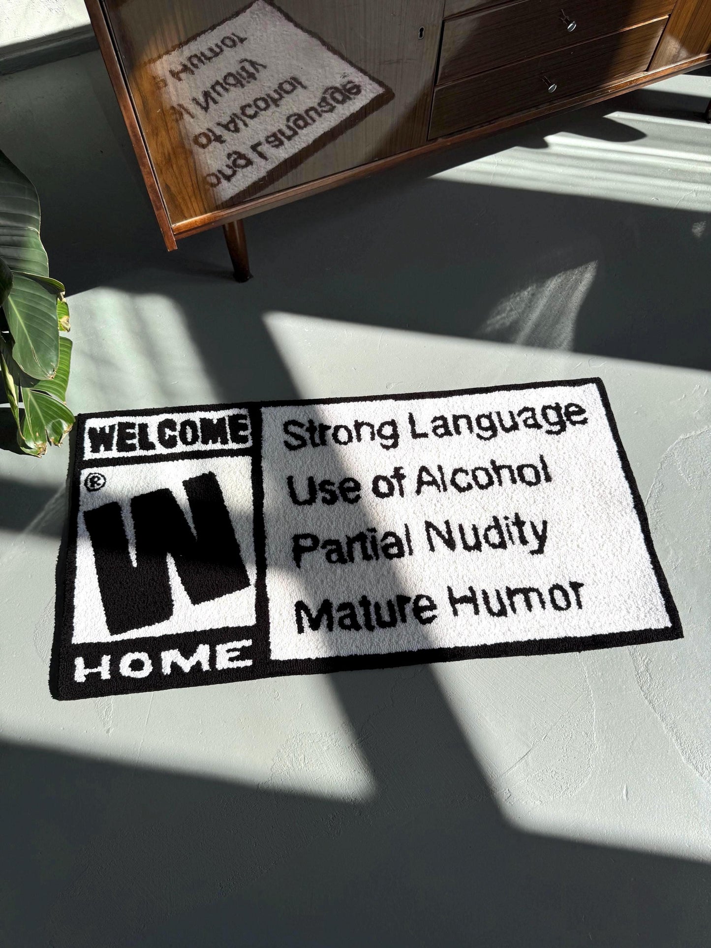 Tufted Welcome Home Rug: Funny Entryway Decor