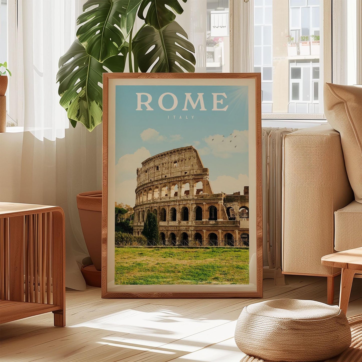 Rome Wall Decor, Rome Wall Art, Rome Print, Italy Wall Art, Rome Poster, Ancient Rome Colosseum, Rome Art, Rome Travel Poster, Italy Poster