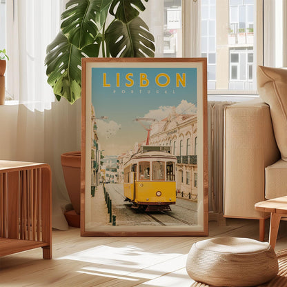 Lisbon Wall Art, Large Wall Art Portugal, Portugal Gift, Lisbon Portugal Art, Lisbon Decor, Indie Room Decor, Living Room Wall Art