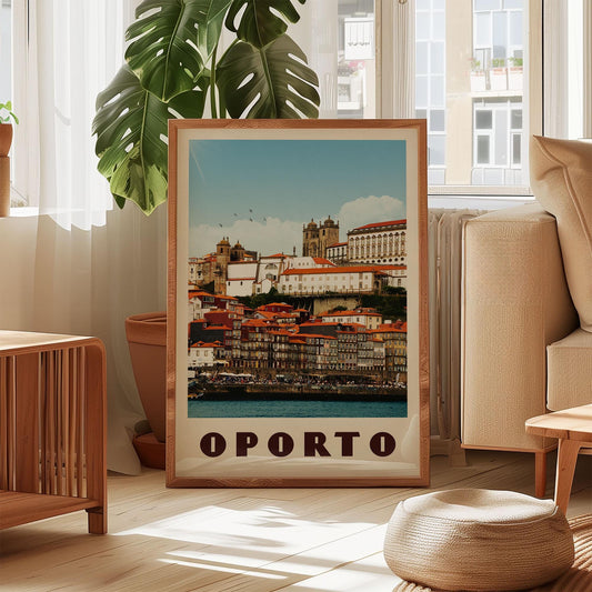 Oporto Print, Portugal Art, Portugal Gift, Porto Poster, Porto Wall Art, Porto Decor, Portugal Map,