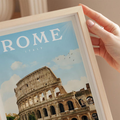 Rome Wall Decor, Rome Wall Art, Rome Print, Italy Wall Art, Rome Poster, Ancient Rome Colosseum, Rome Art, Rome Travel Poster, Italy Poster