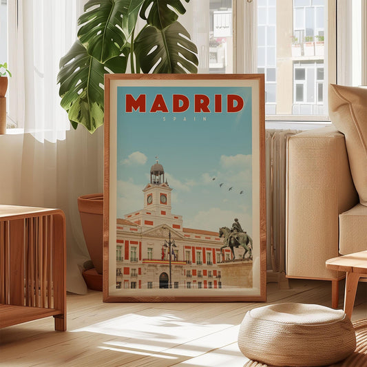 Madrid Poster, Spain Art Prints, Madrid Wall Art, Madrid Print, Madrid  Print, Spanish Art, Madrid Travel Poster, Vintage Spain
