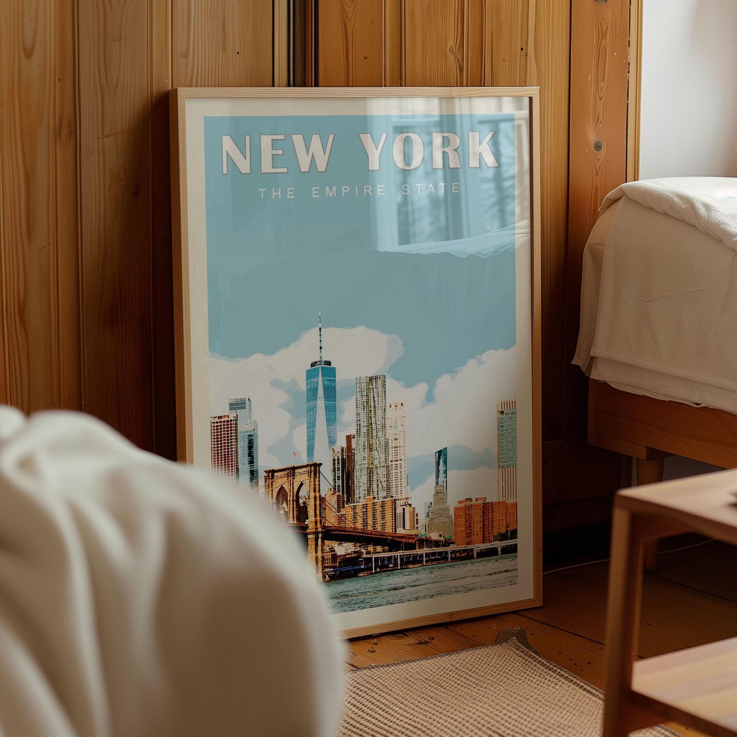 New York City Wall Art, New York Wall Decor, New York Print, NY Skyline, NYC Print, New York Poster, Brooklyn Bridge Poster, nyc Decor