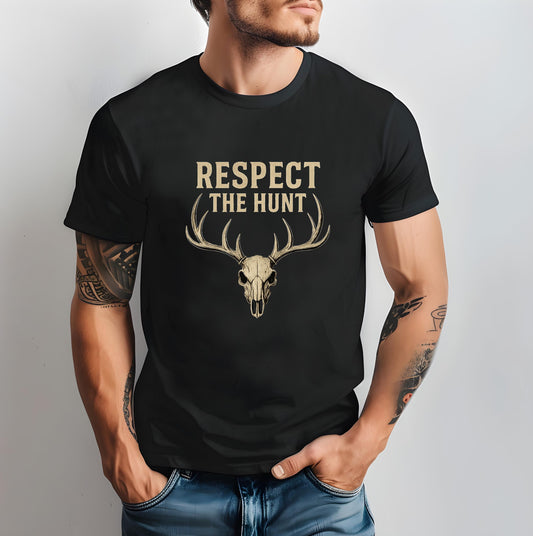 Respect the Hunt Fear the Hunter Shirt Premium Mens Hunting Tee Elk Deer Hunting Shirt Outdoor Hunter Gift for Him