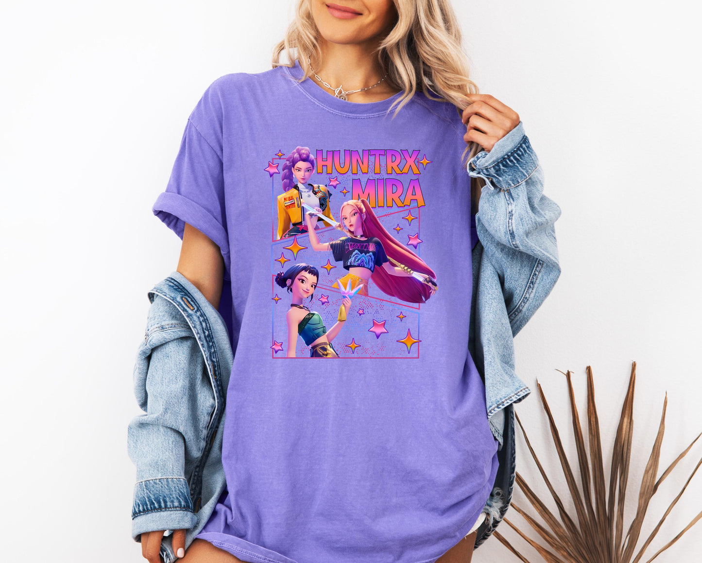 Vintage Kpop Huntrix Fan Shirt: Rumi Zoey Mira Graphic Tee