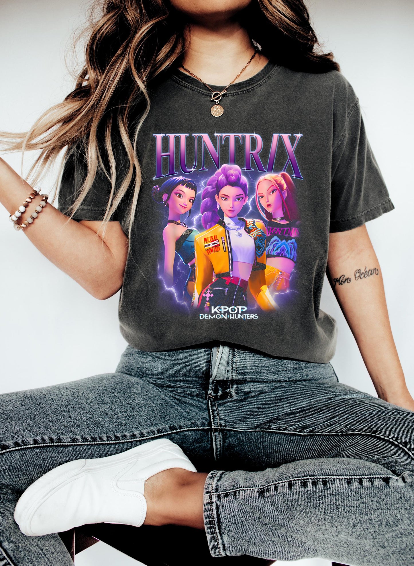 Vintage Kpop Huntrix Fan Shirt: Rumi Zoey Mira Graphic Tee