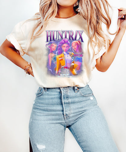 Vintage Kpop Huntrix Fan Shirt: Rumi Zoey Mira Graphic Tee