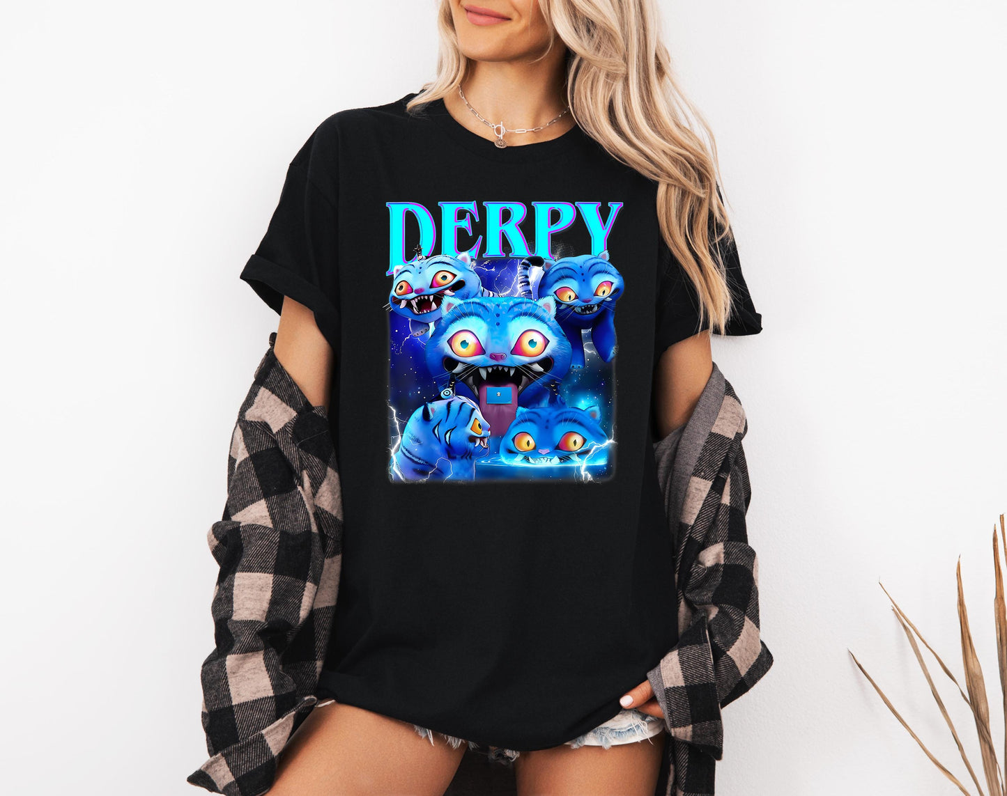 Demon Hunter Tiger Shirt, Merch Kpop Shirt, Hunters Tiger fan, Derpy the Tiger And Bird Demon Hunter Tiger Tee, Kpop Demon Hunters Shirt