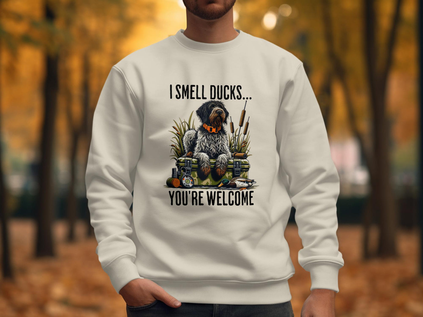 I Smell Ducks T-Shirt: Funny Hunting Dog Tee for Hunters