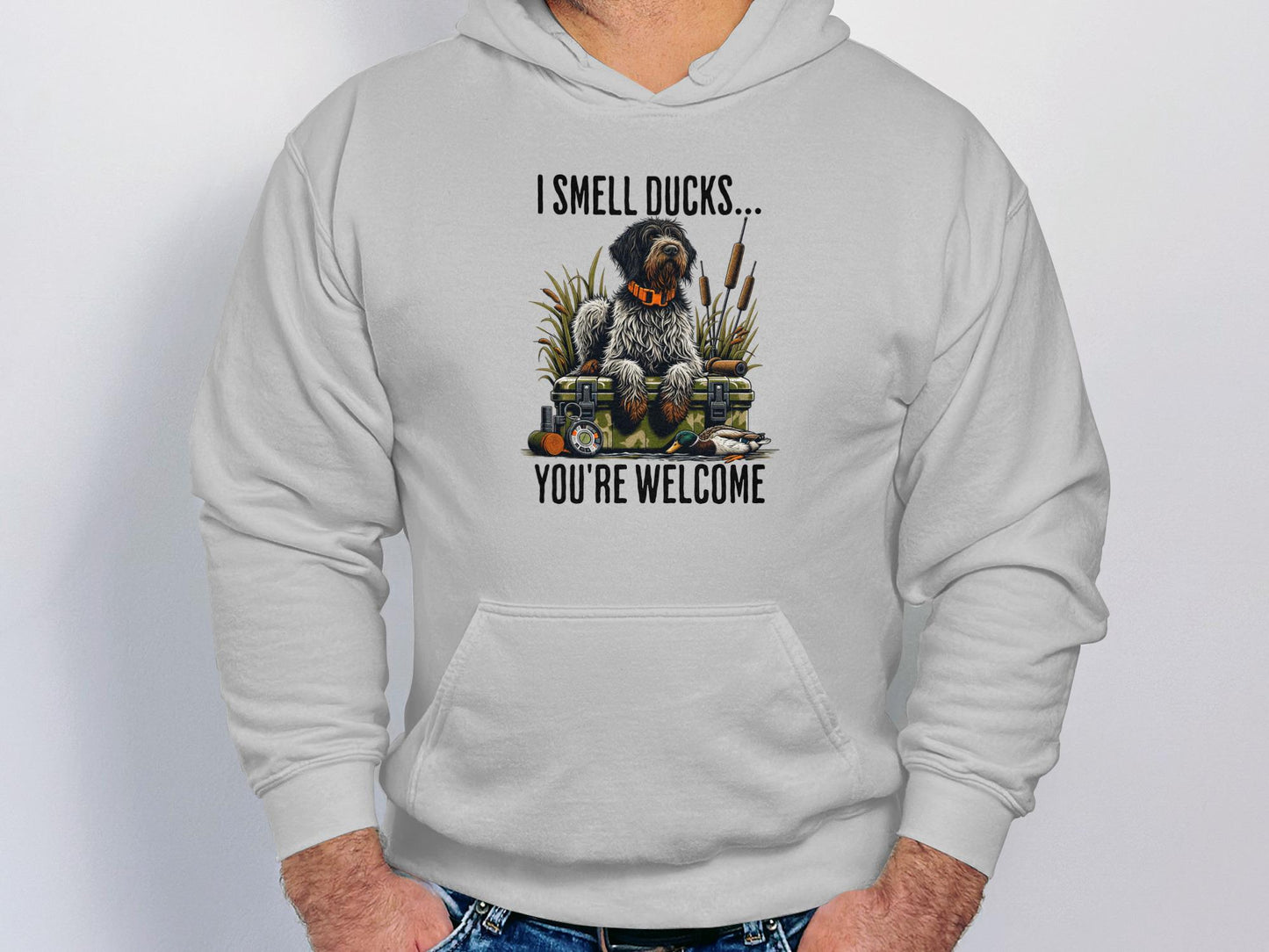 I Smell Ducks T-Shirt: Funny Hunting Dog Tee for Hunters