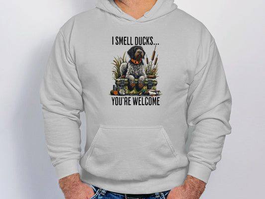 I Smell Ducks T-Shirt: Funny Hunting Dog Tee for Hunters