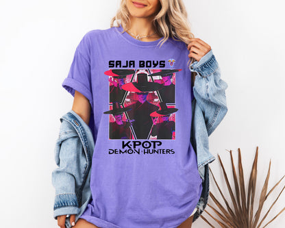 Saja Boys Boy Band Shirt, Kpop Demon Hunters Movie Shirt, Bootleg Retro Movie Shirt, Demon Hunters Merch Shirt, Gift for Her
