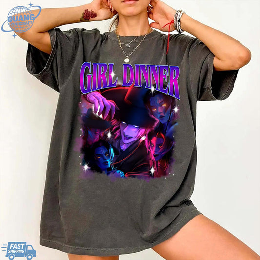 Girl Dinner Sajaboys Kpop Demon Hunters Romance Shirt,Girl Dinner Kpop Demon Hunters Saja Boys Bootleg, Gift For Fan Kpop Lovers