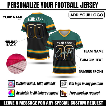 Personalized Name Number Logo Football Jersey Custom Jersey Colors Team Uniform Shirt For Adult Kid, Football Fan Tee Concert outfit