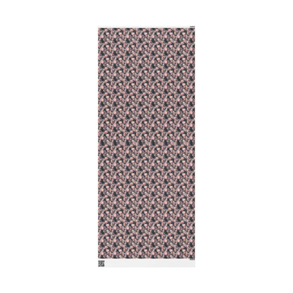 Bat Birthday & Baby Shower Wrapping Paper Creepy Cute Gift Wrap for Goth Moms, Witchy Babies, Alternative pastel goth Halloween Present wrap