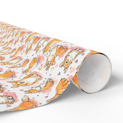 Corgi Wrapping Paper Gift for Dog Lovers | Cute Gift Wrap for Corgi Mom, Pembroke Welsh Corgi Fan or Dog Mom Gift Idea