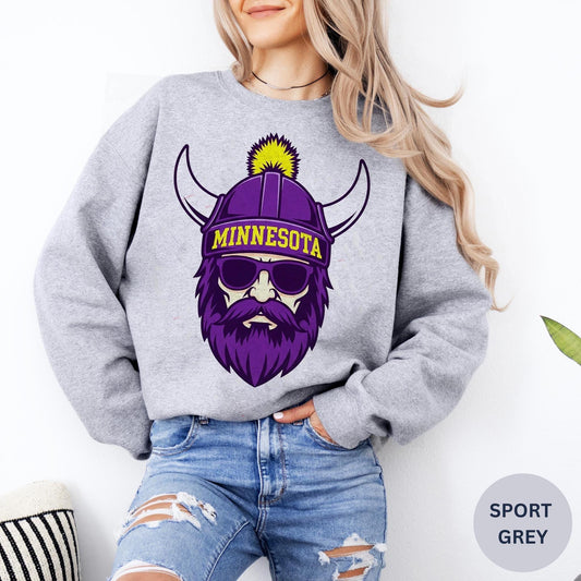 Minnesota Football Sweatshirt, Purple and Gold Shirt, Minnesota Football Sweatshirt, Vintage Style Minnesota Football shirt, Sunday Football