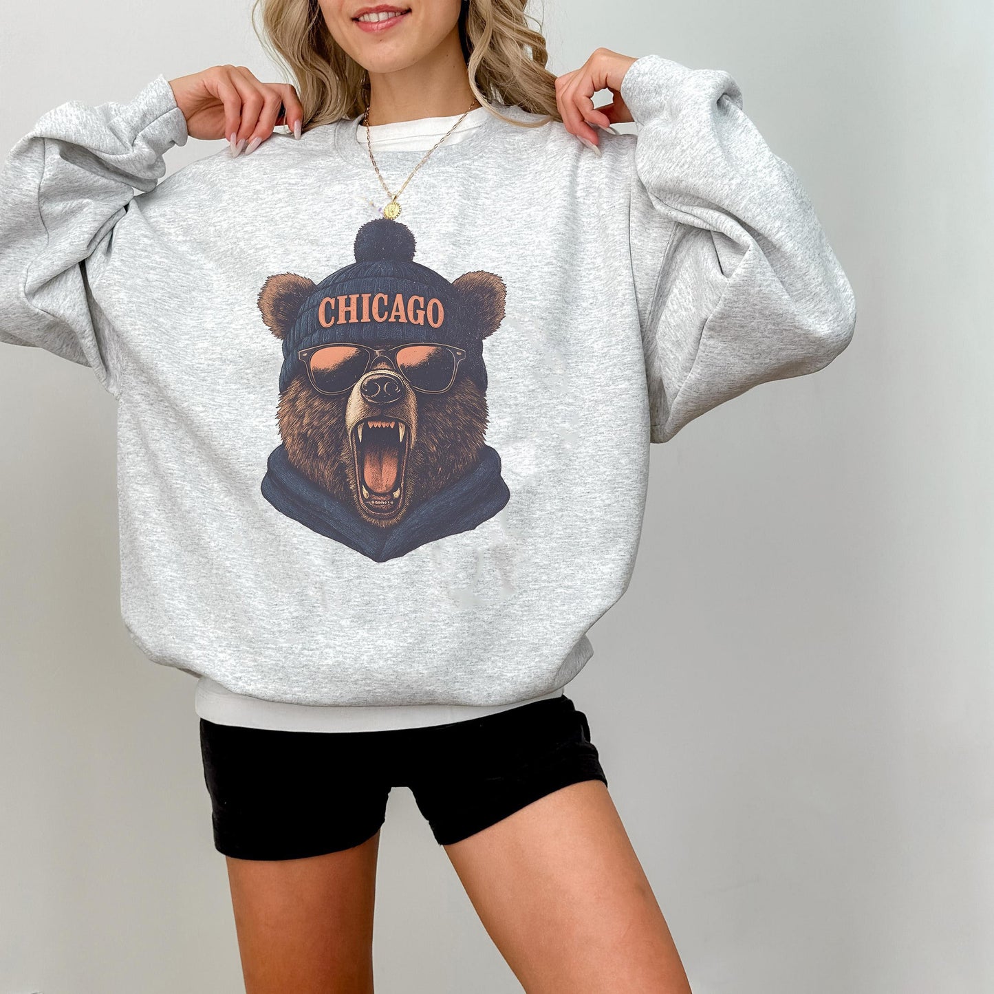 Vintage Chicago Football  Sweatshirt, Trendy Chicago Football Fan Gifts, Chicago Football Game Day, Chicago Shirt