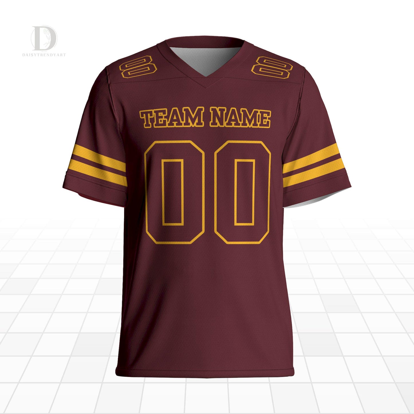 Personalized Football Jersey: Unisex Team Sportswear, Personalized Number & Name