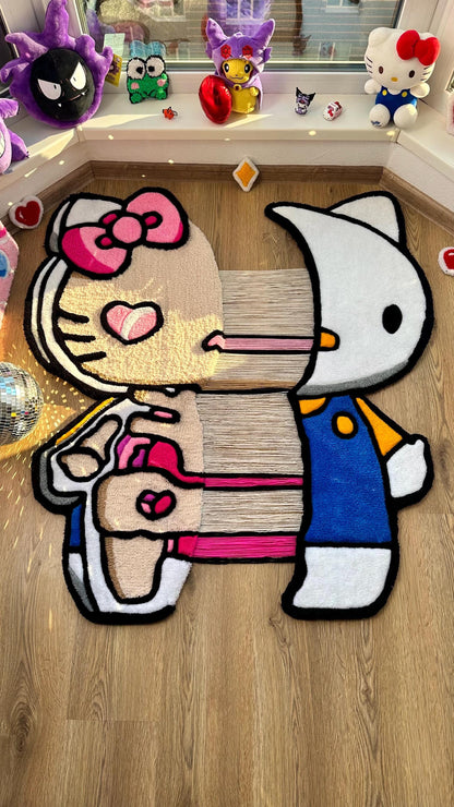 Skeleton handmade custom 3D tufting rug