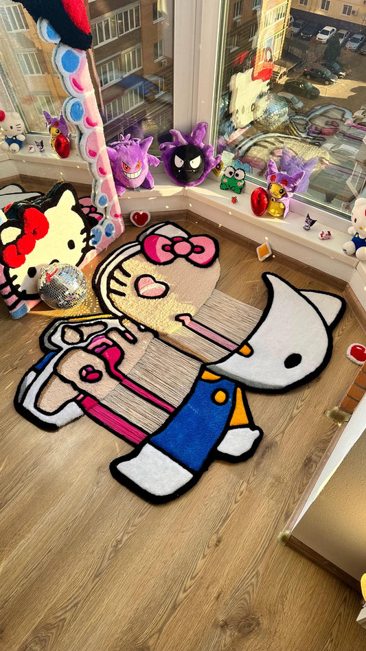 Skeleton handmade custom 3D tufting rug