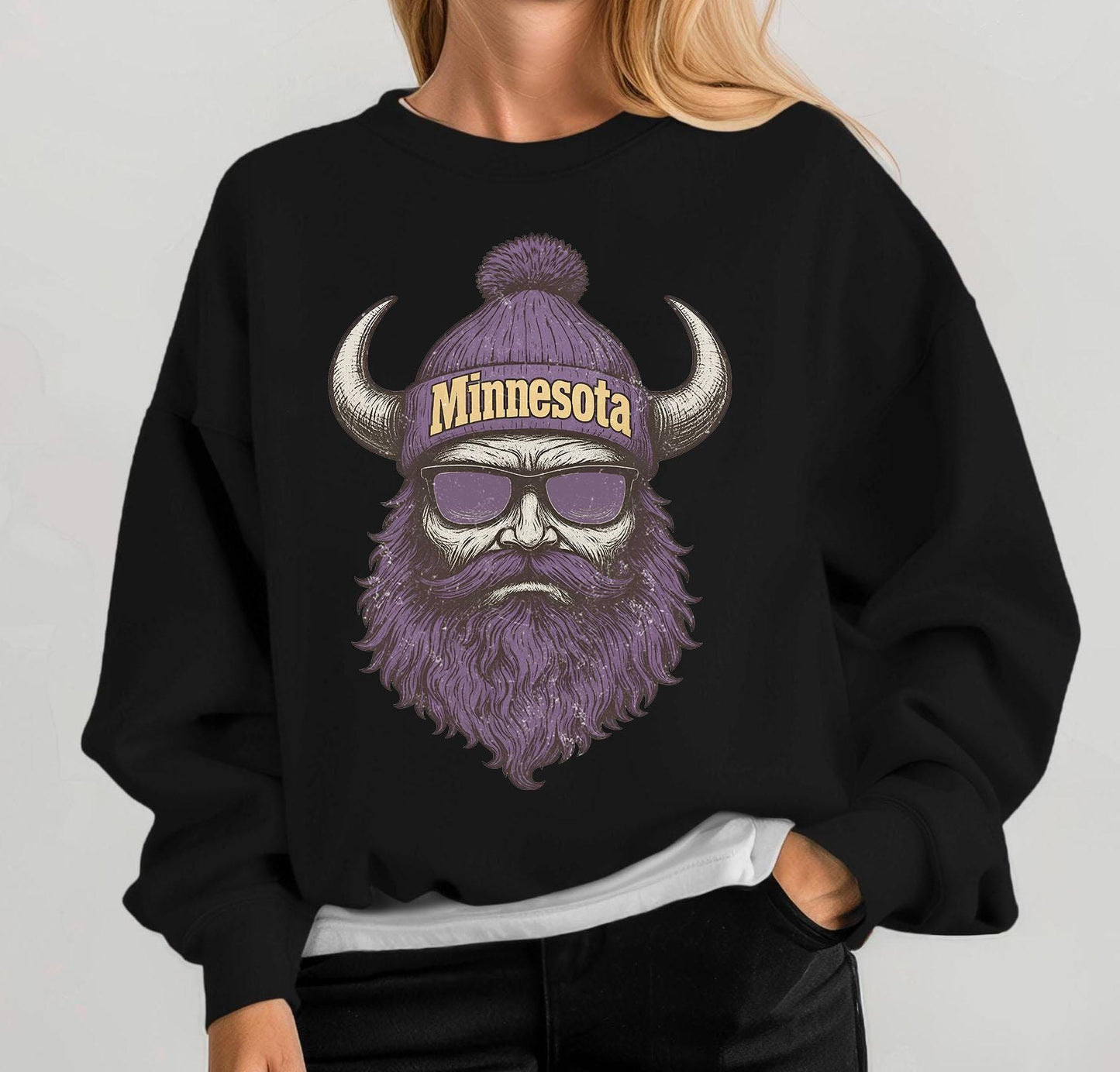 Minnesota Football Sweatshirt, Vintage Style Minnesota Football shirt, Sunday Football, Minnesota Football Sweatshirt, Purple and Gold Shirt