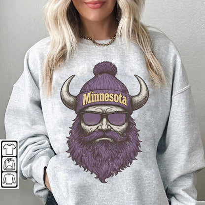 Minnesota Football Sweatshirt, Vintage Style Minnesota Football shirt, Sunday Football, Minnesota Football Sweatshirt, Purple and Gold Shirt