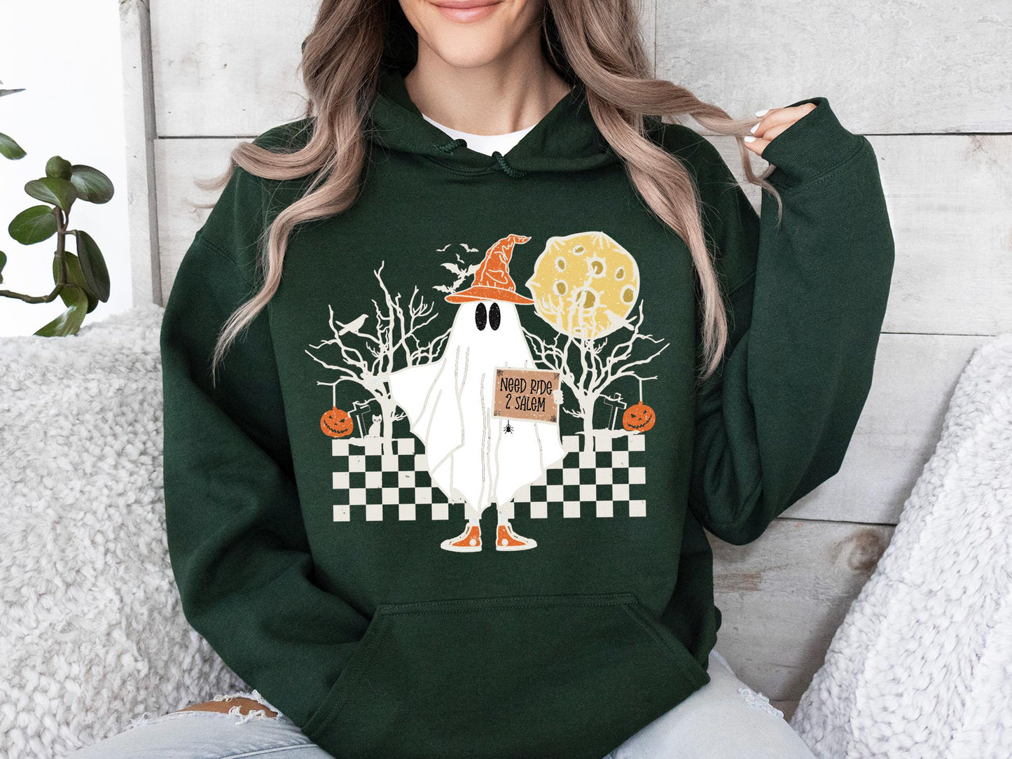 Halloween Ghost Sweatshirt, Spooky Season Sweatshirt, Halloween Party Shirt, Pumpkin Sweatshirt, Halloween Women's Fall Sweater