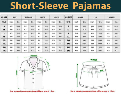 Tiger-Depy Unisex Satin Pajamas Set, Tiger Pajamas Pant, Long Sleeve And Short Styles